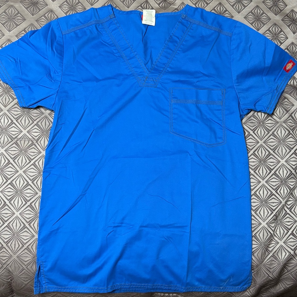 Dickies Royal Blue Scrub Top